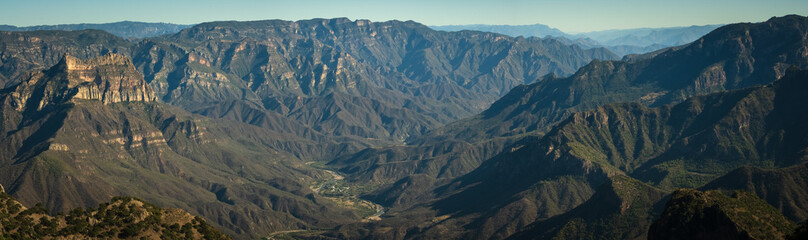 urique canyon copper mexico chihuahua aerial landscape geologic rock formation travel destination 