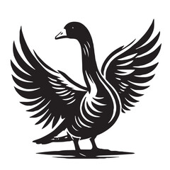 goose silhouette tattoo,goose silhouette stakes ,goose silhouette flying ,goose silhouette png © Kinza