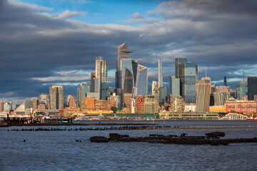 New York City skyline with Hudson Yards skyscrapers. Manhattan Midtown West cityscape view from across the Hudson River - 763331813