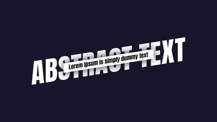 Abstract Text Animation with Auto Resizable Box