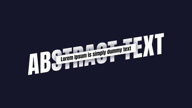 Abstract Text Animation with Auto Resizable Box