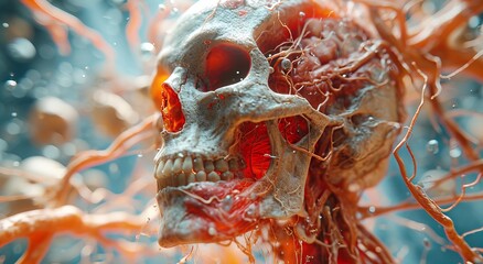 Virtual reality gear enables a medical professional to interact with a lifelike, holographic 3D anatomy hospital, revolutionizing medical education.