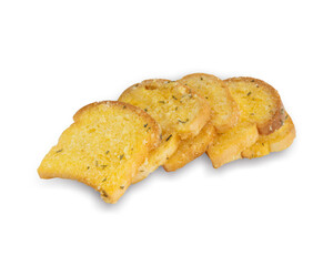 bread with butter isolated on white background. This has clipping path.
