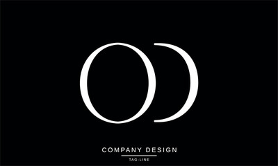 OD, DO Abstract Letters Logo Monogram Vector Initials