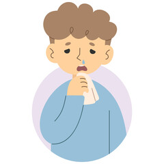 Runny nose 4 cute, png illustration.