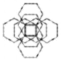Obraz premium Halftone dots, dotted, dotted shape