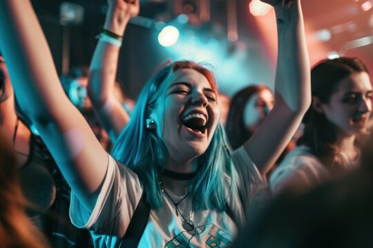 photo of happy people at concert