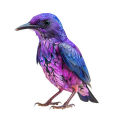 Obraz premium purple honey creeper on isolated transparent background