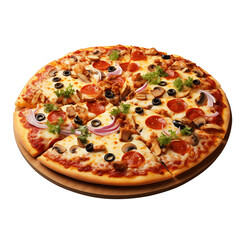 pizza isolated on transparent background Remove png, Clipping Path, pen tool