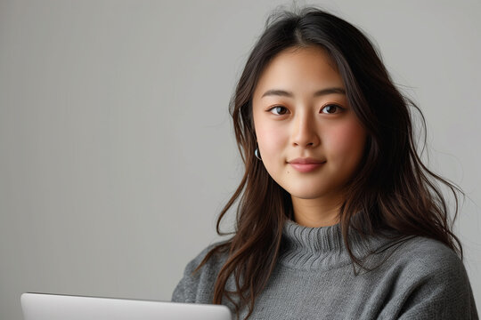 Young college adults students portraits isolated on a white background