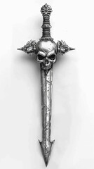 Skull Sword Illustration