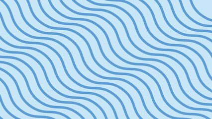 Fototapeta na wymiar Blue wave stripes line abstract background vector image 