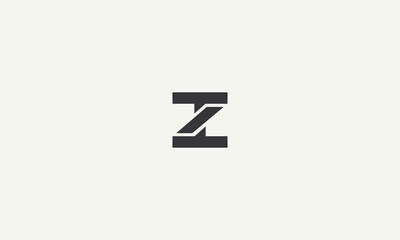 initials letter ZT monogram simple logo design vector illustration