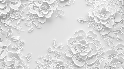 Ethereal Elegance: Transforming Spaces with White Lace Wallpaper