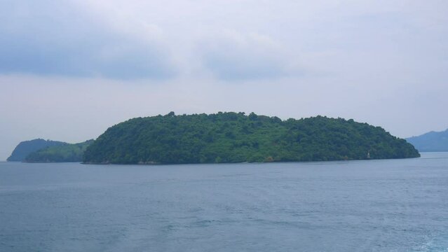 tropical islands in sunda strait Lampung, indonesia
