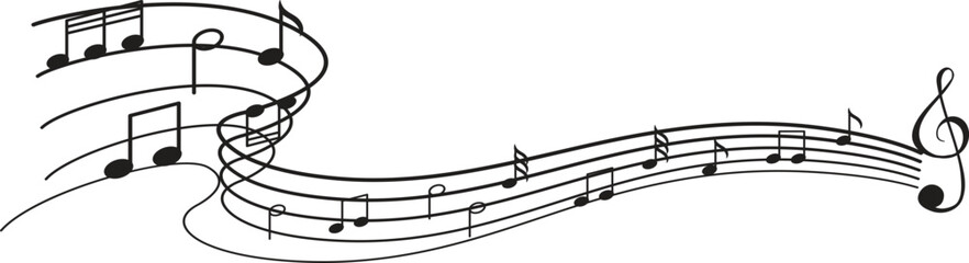 Obraz premium sketch of notes