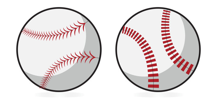 Baseball ball icon. line and glyph version, outline and filled vector sign. Baseball sport game linear and full pictogram. Symbol, logo illustration. Different style icons set 