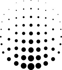 Halftone Dotted Circle