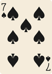 Seven of Spades Heritage Playing Cards