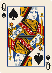 Queen of Spades Heritage Playing Cards