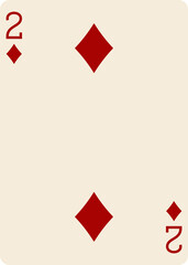 Two of Diamonds Heritage Playing Cards