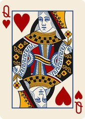 Queen of Hearts Heritage Playing Cards
