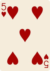 Five of Hearts Heritage Playing Cards