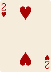 Two of Hearts Heritage Playing Cards