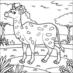 Safari coloring pages. Safari outline for coloring book