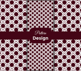 vector unique flower pattern design template