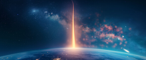 Space exploration - rocket launch