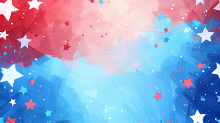 Background image with red white and blue Americana theme
