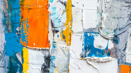 Kunst, ein Hintergrund aus Ölfarben. Dicke Pinselstriche, Farbstruktur 