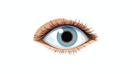 Eye icon stock vector illustration flat design style