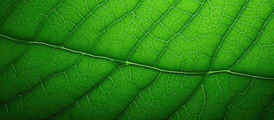 Close-up of green leaf with a row of leaves Abstract textured green leaf background - obrazy, fototapety, plakaty