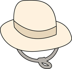 Cute Hat Cartoon Illustration