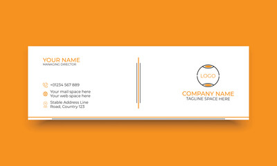 Corporate business email signature template