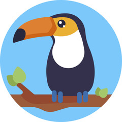 The Toucan icon captures the essence of the country's untamed wilderness, where this charismatic bird soars amidst verdant canopies and teeming wildlife.