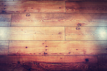 Texture, laminated and closeup of wooden floor at house in room for vintage interior design....