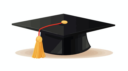 Hat graduation isolated icon