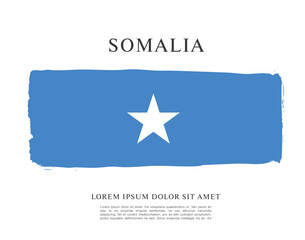 Flag of Somalia vector illustration