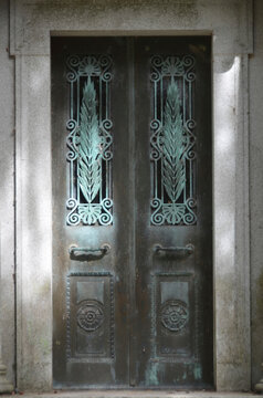 Doors on a mausoleum