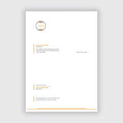 Abstract business letterhead template