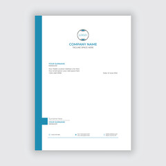Abstract business letterhead template