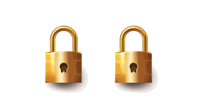 Lock and key vector icon.