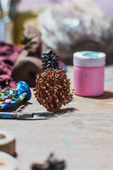 Small craft of a tree of life, traditional Mexican sculpture.