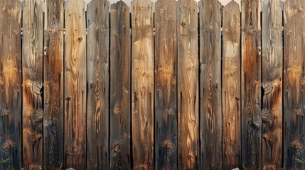 Brown wooden fence