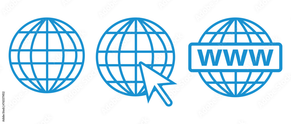 Poster web icons vector. website icon set. web icon vector, logo, silhouette. internet world vector silhoue
