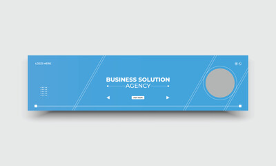 Business marketing  LinkedIn web banner template
