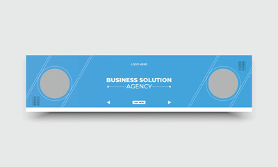Business marketing  LinkedIn web banner template
